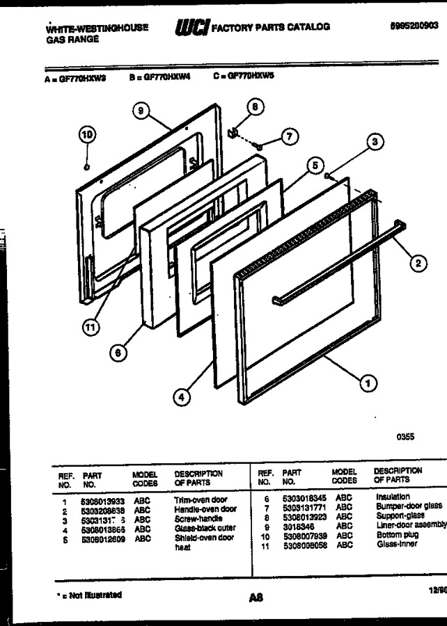 Diagram for GF770HXW5