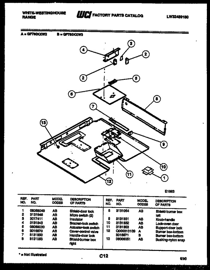 Diagram for GF780KXW2