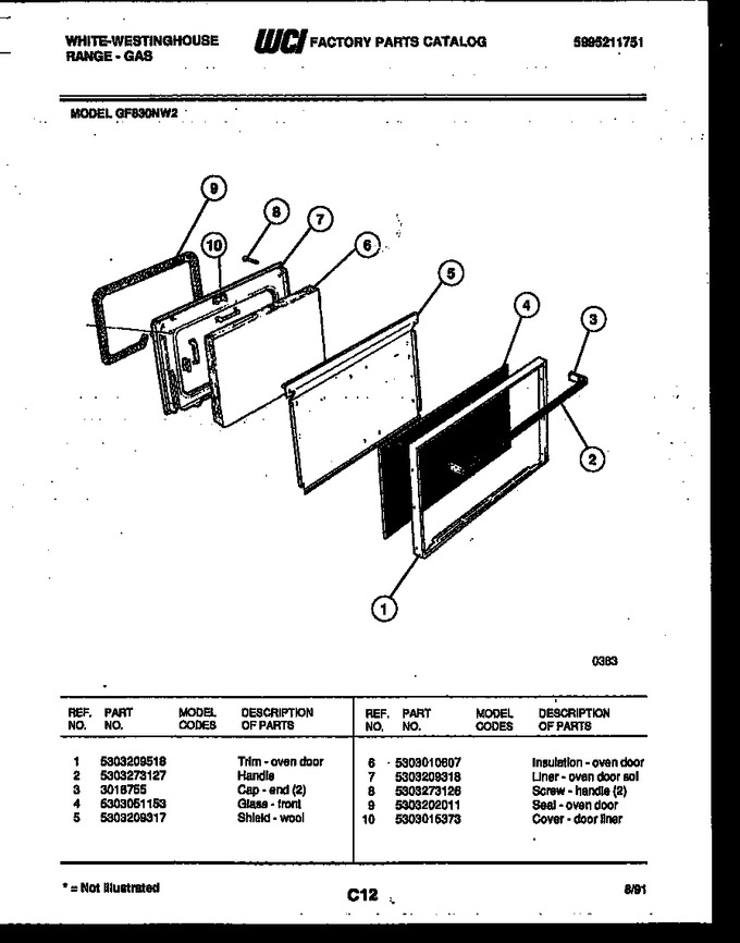 Diagram for GF830NW2