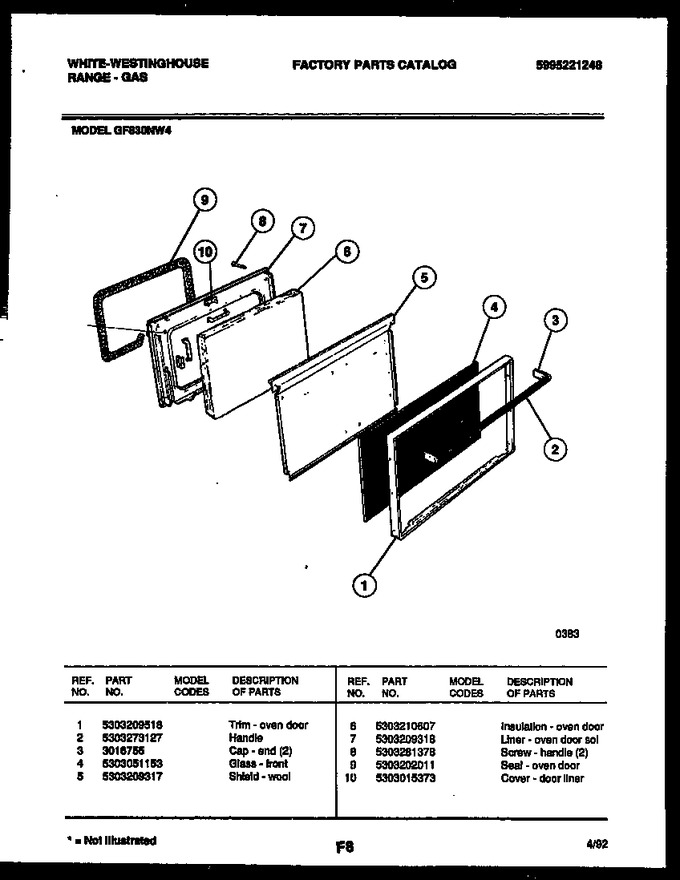 Diagram for GF830NW4