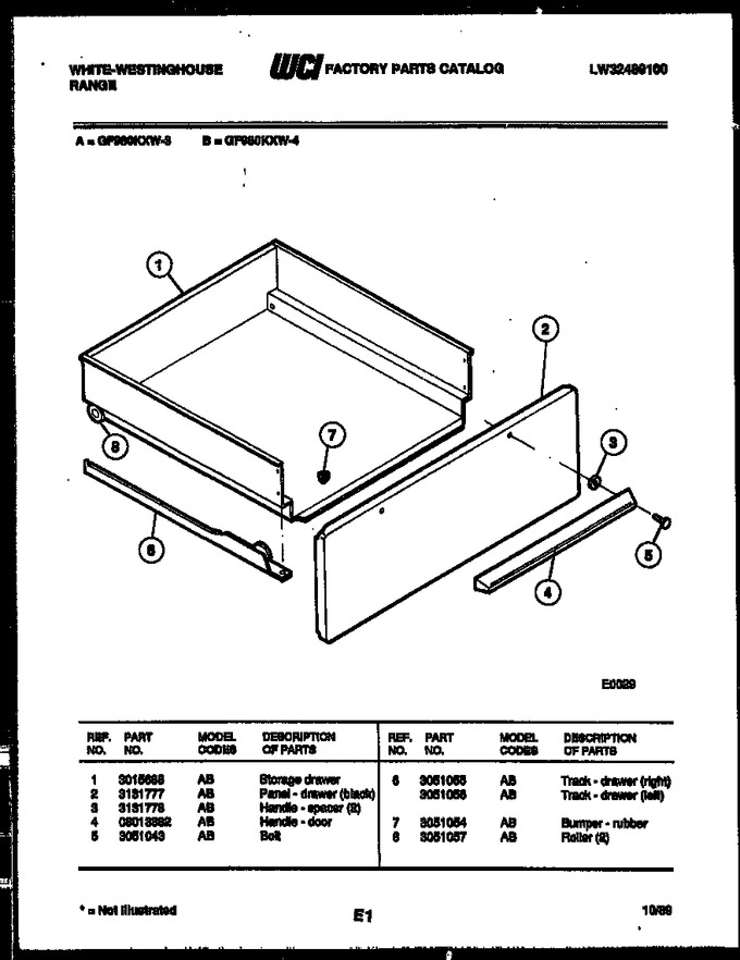 Diagram for GF980KXW4