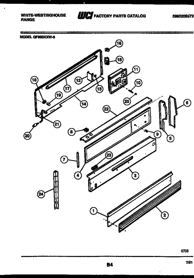 Diagram for GF980KXW5
