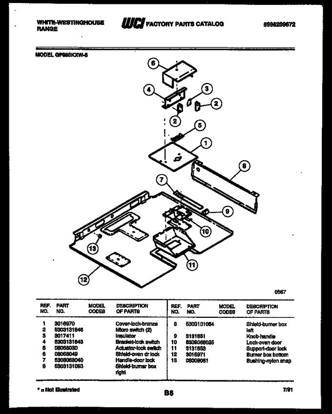 Diagram for GF980KXW5