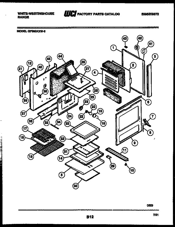Diagram for GF980KXW5