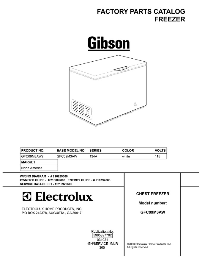 Diagram for GFC09M3AW2