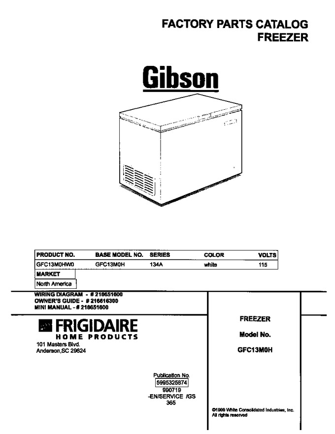 Diagram for GFC13M0HW0