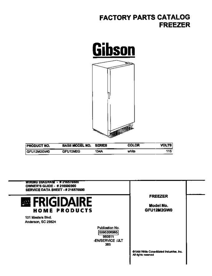 Diagram for GFU12M2GW0