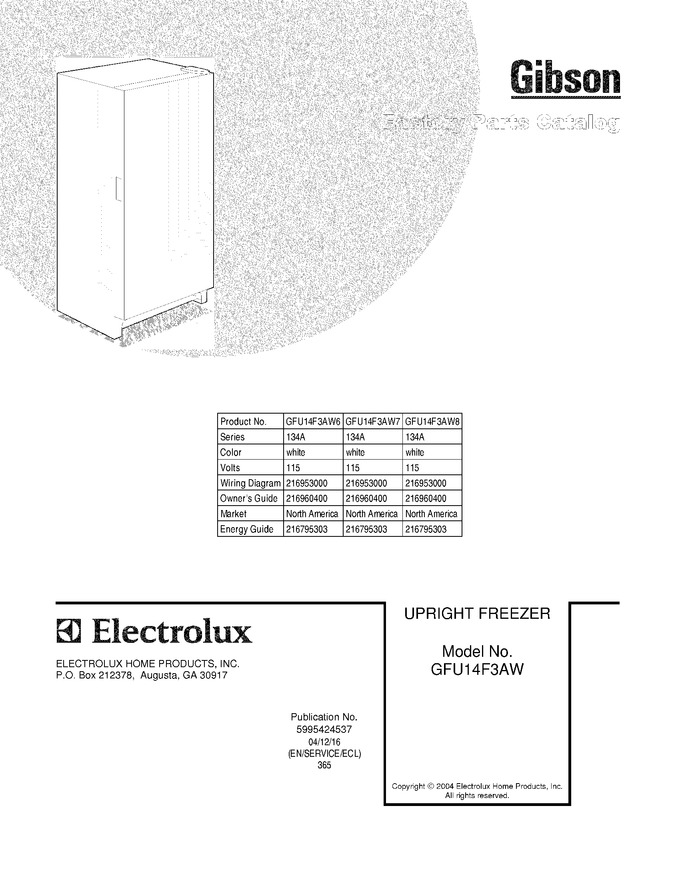Diagram for GFU14F3AW7