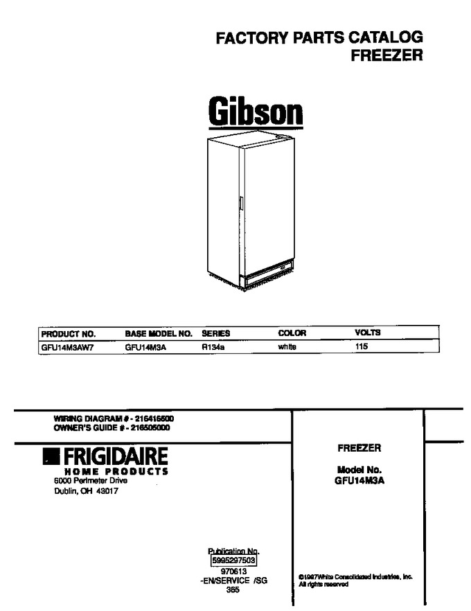 Diagram for GFU14M3AW7