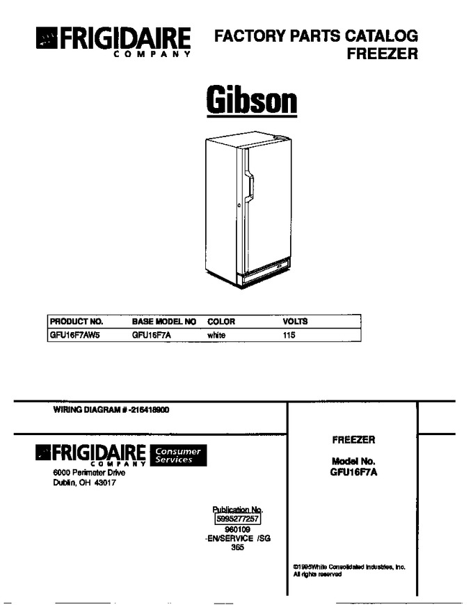 Diagram for GFU16F7AW5