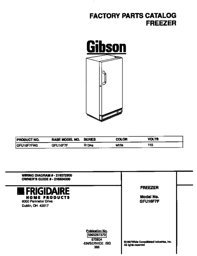Diagram for GFU16F7FW0