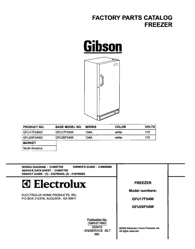 Diagram for GFU20F5AW2