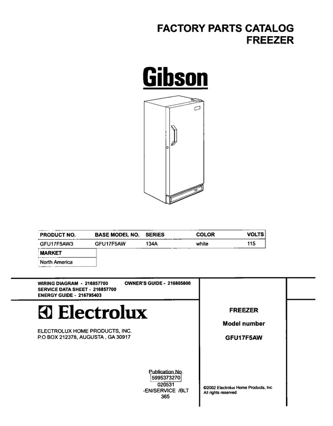 Diagram for GFU17F5AW3
