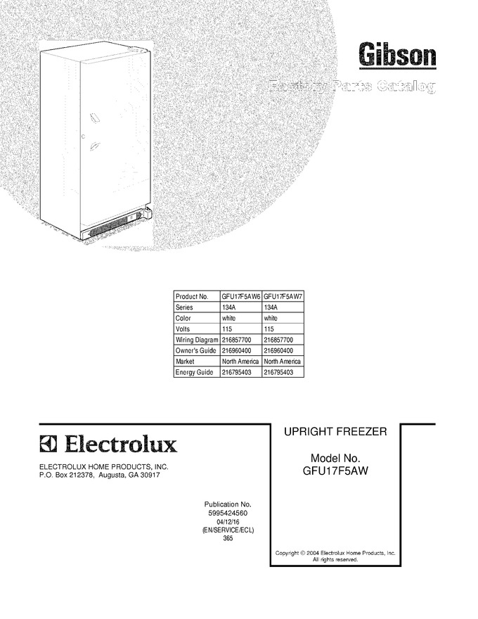 Diagram for GFU17F5AW6