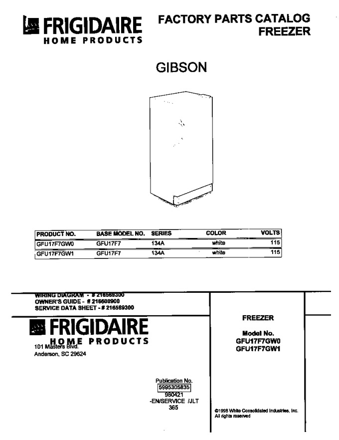 Diagram for GFU17F7GW1