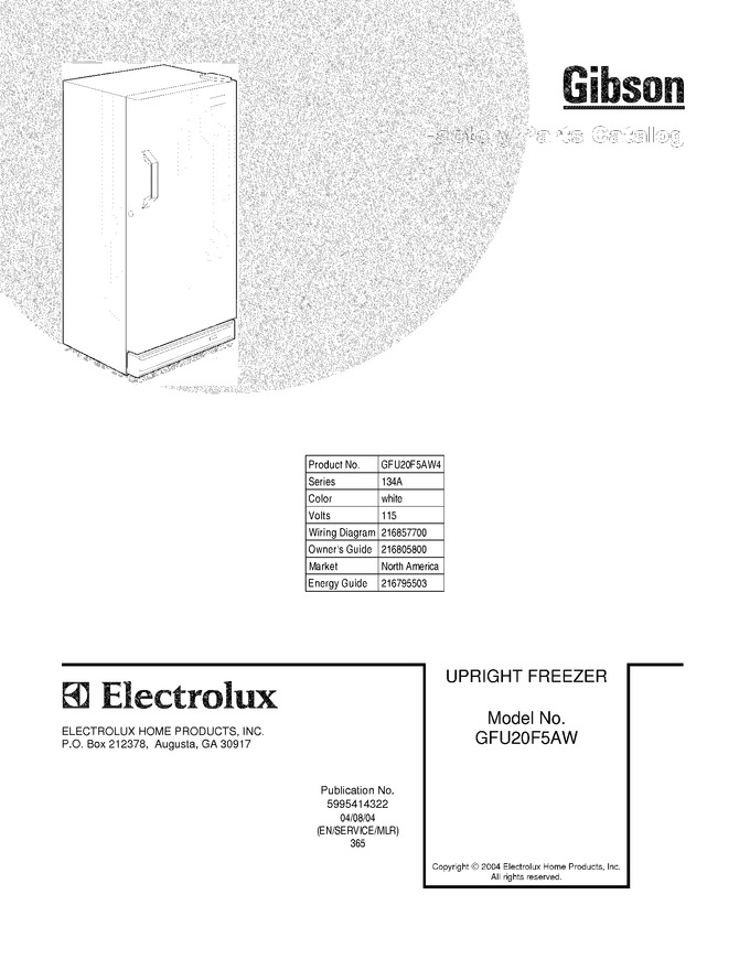 Diagram for GFU20F5AW4