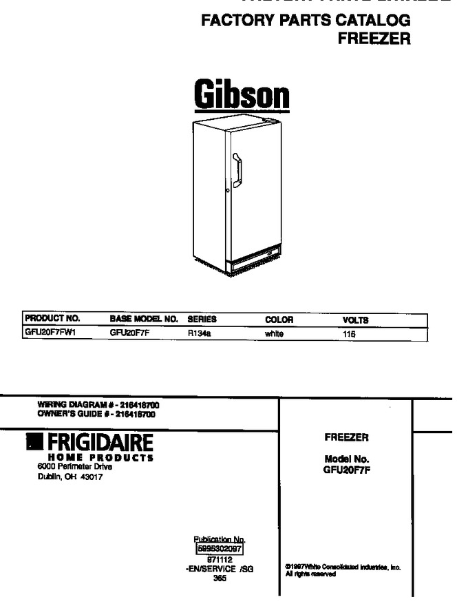 Diagram for GFU20F7FW1
