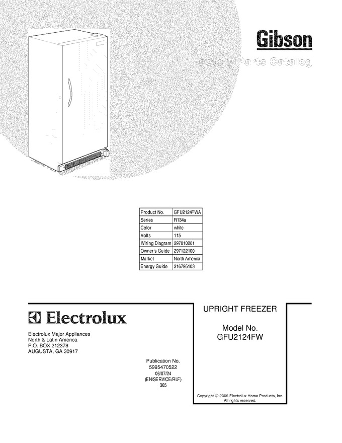 Diagram for GFU2124FWA