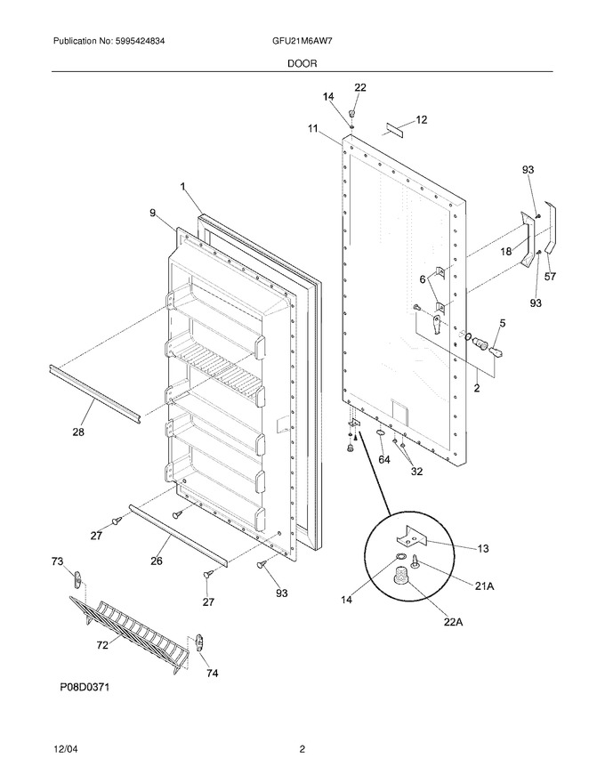 Diagram for GFU21M6AW7