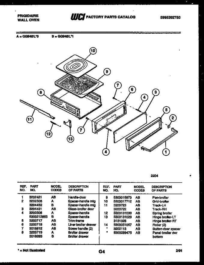 Diagram for GG94BLW0
