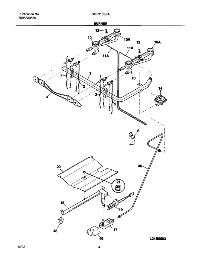 Diagram for GGF316BSA