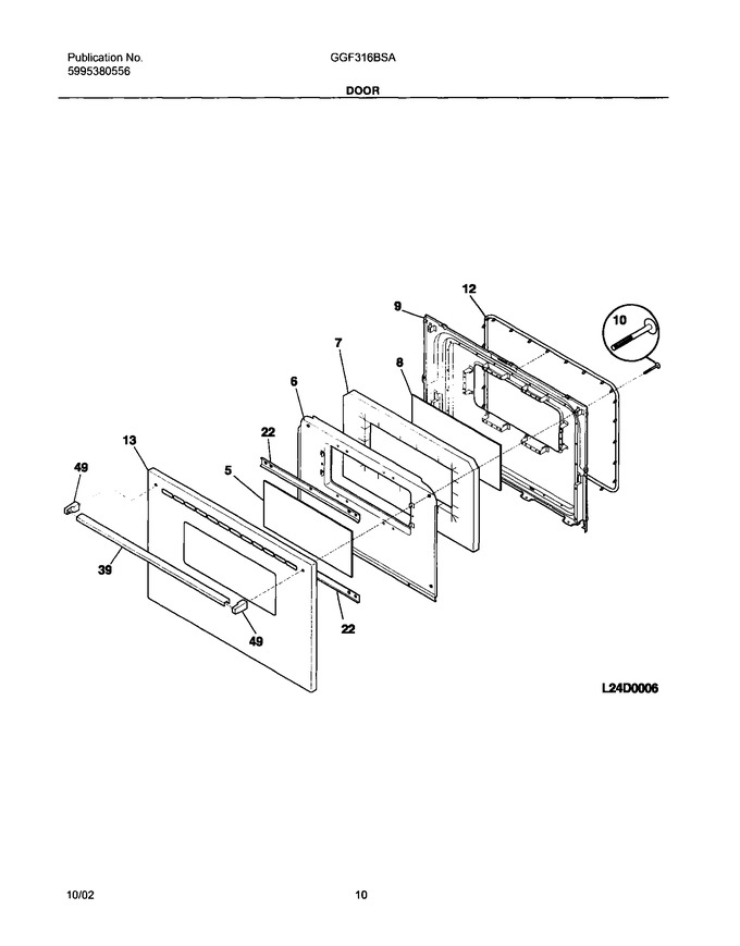 Diagram for GGF316BSA