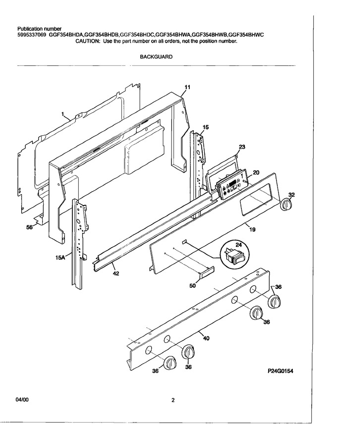 Diagram for GGF354BHWC