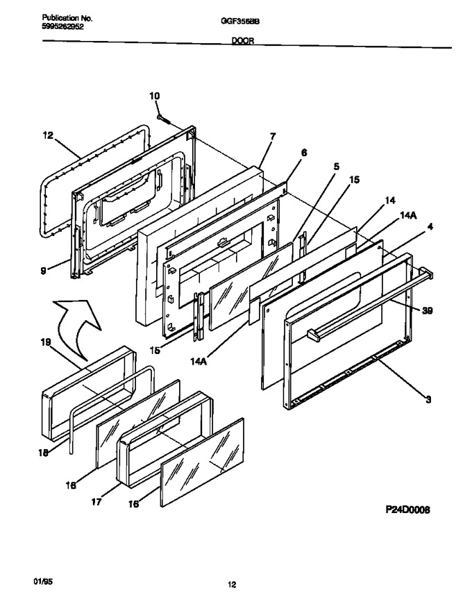 Diagram for GGF356BBWB