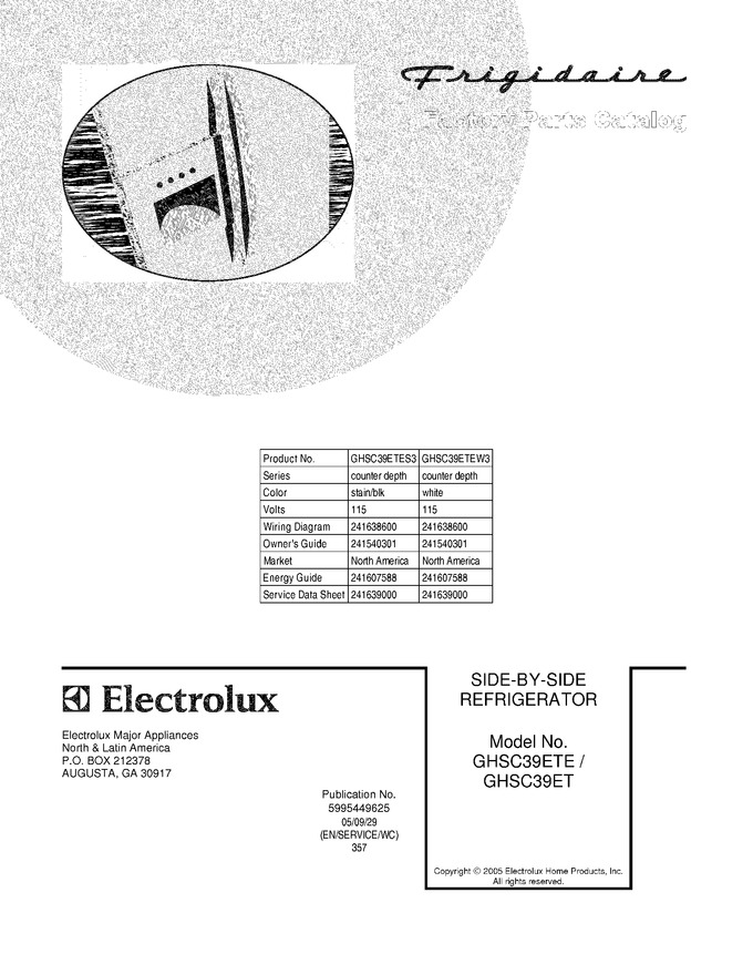 Diagram for GHSC39ETEW3