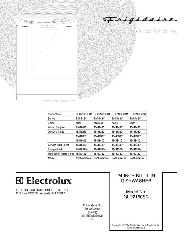 Diagram for GLD2160SCS1