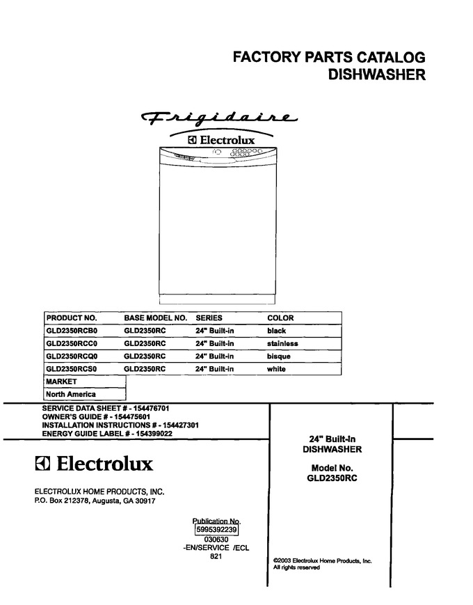 Diagram for GLD2350RCB0