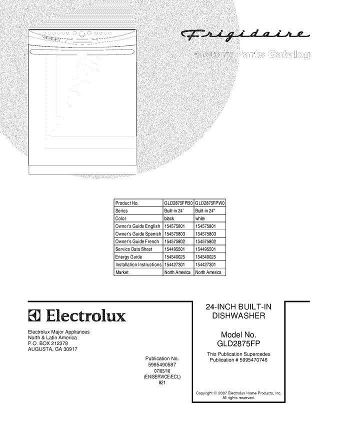 Diagram for GLD2875FPW0