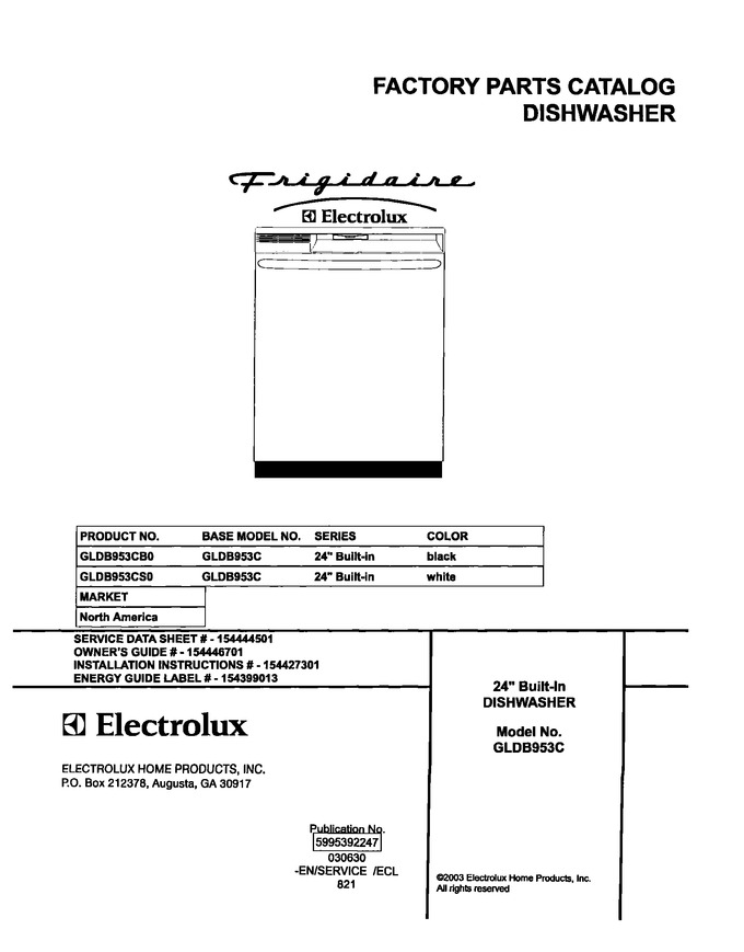Diagram for GLDB953CS0