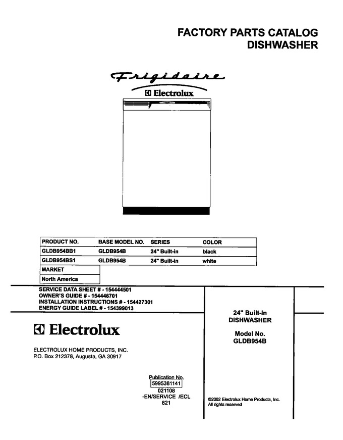 Diagram for GLDB954BB1