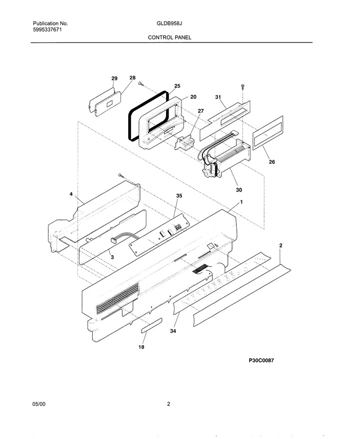 Diagram for GLDB958JB0