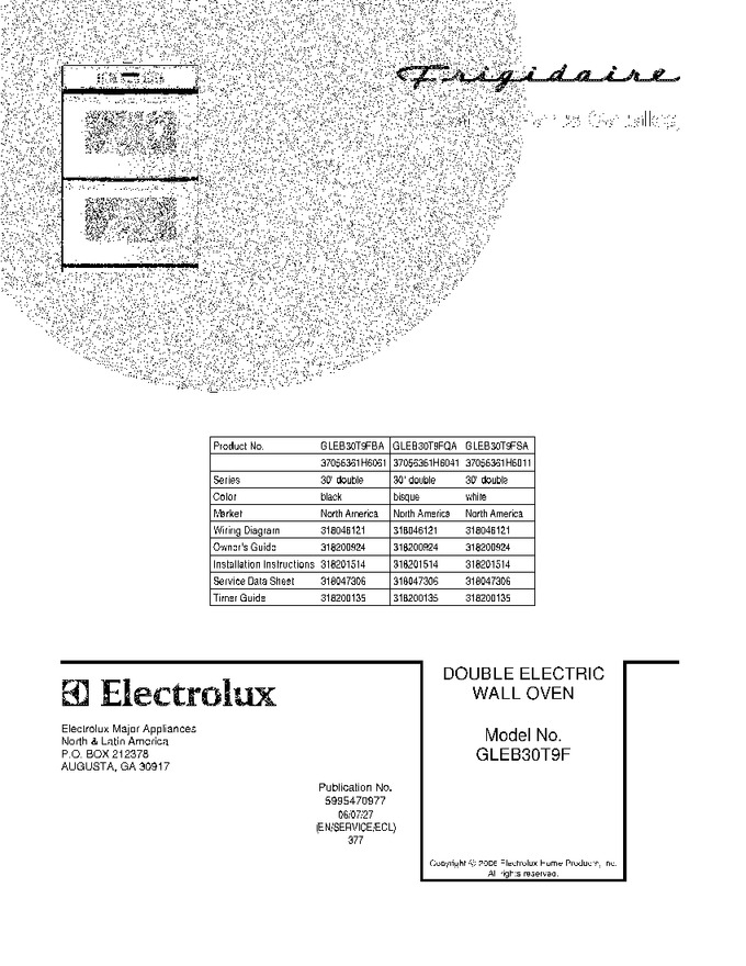 Diagram for GLEB30T9FSA
