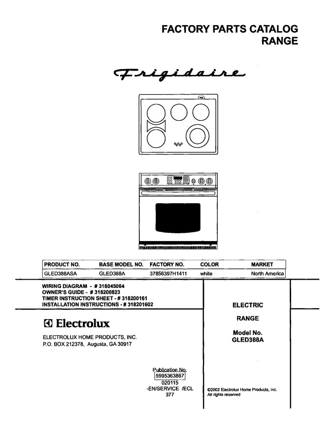 Diagram for GLED388ASA
