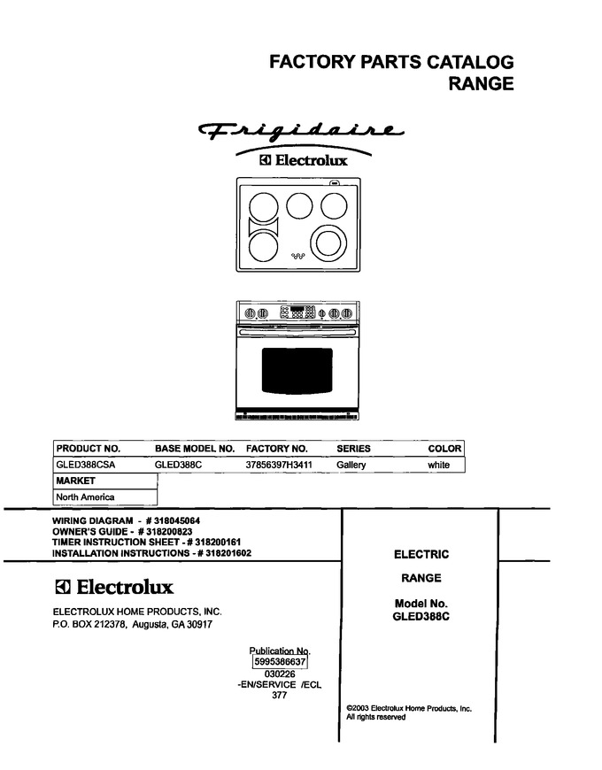 Diagram for GLED388CSA