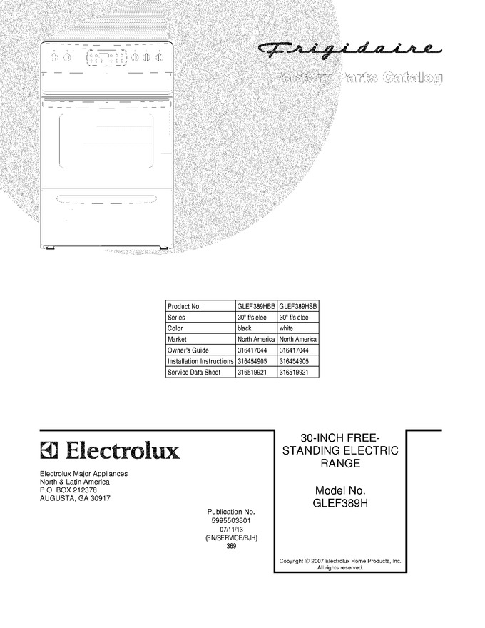Diagram for GLEF389HSB