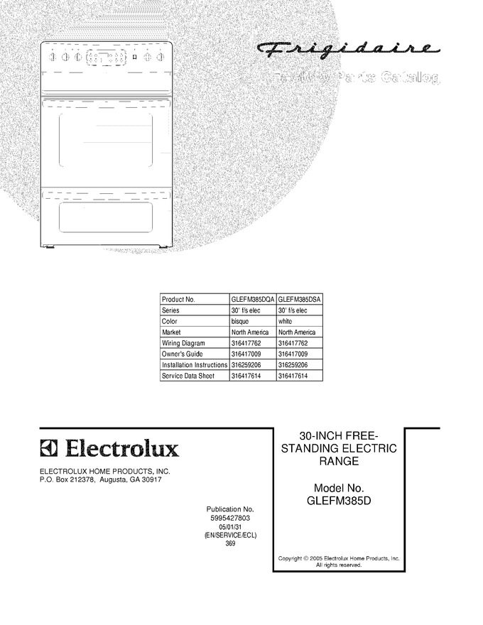 Diagram for GLEFM385DSA