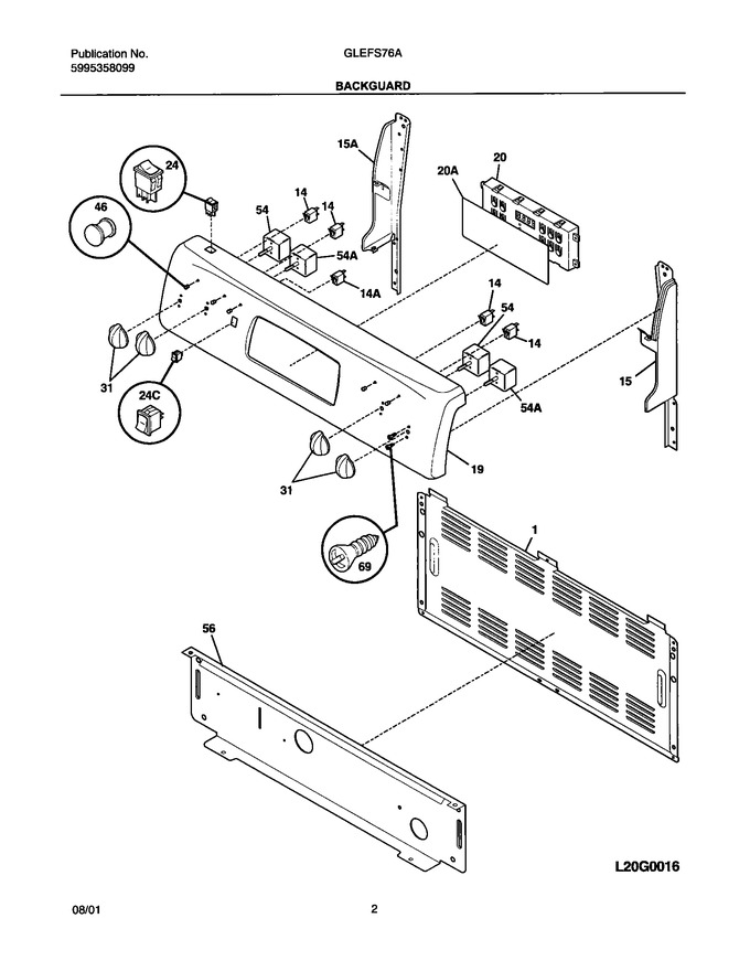 Diagram for GLEFS76ASB