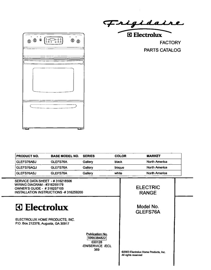 Diagram for GLEFS76ASJ