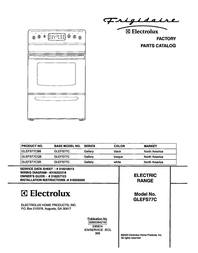 Diagram for GLEFS77CSB
