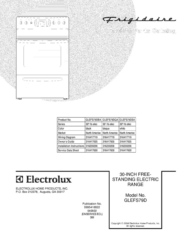 Diagram for GLEFS79DSA