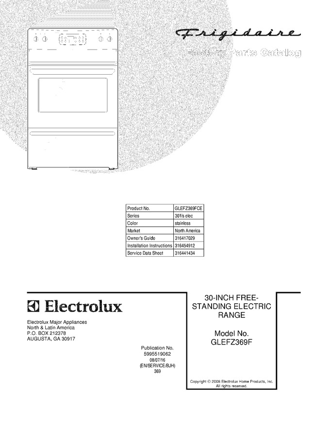 Diagram for GLEFZ369FCE