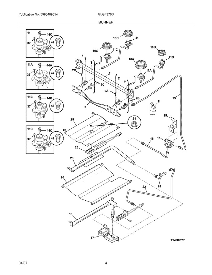 Diagram for GLGF376DBH