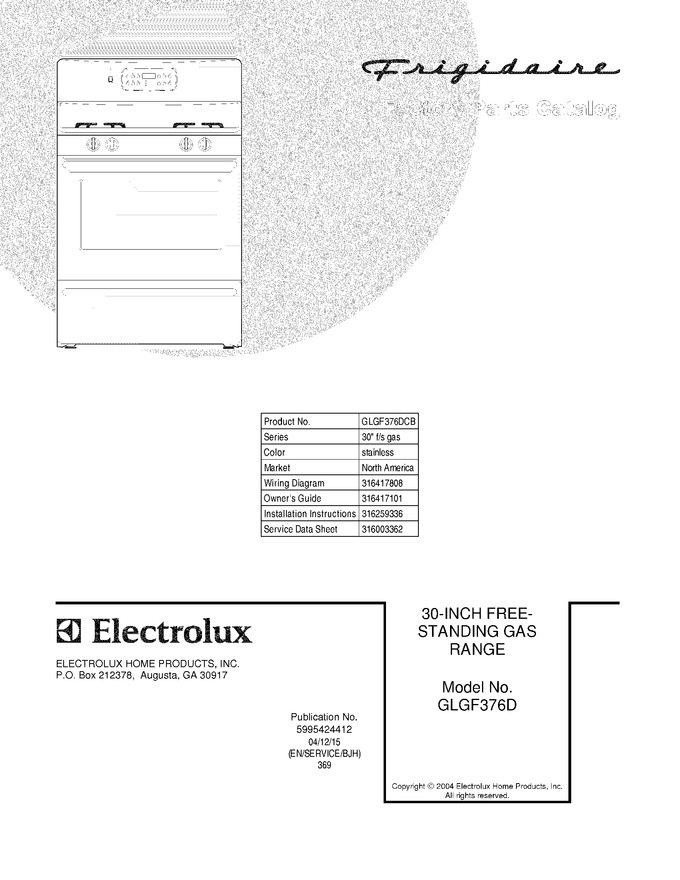 Diagram for GLGF376DCB