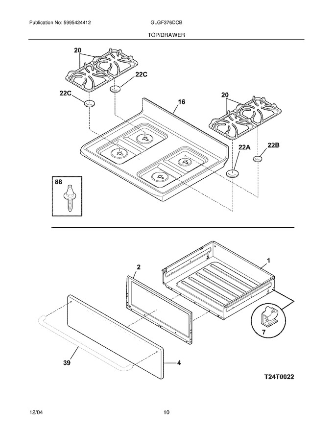 Diagram for GLGF376DCB