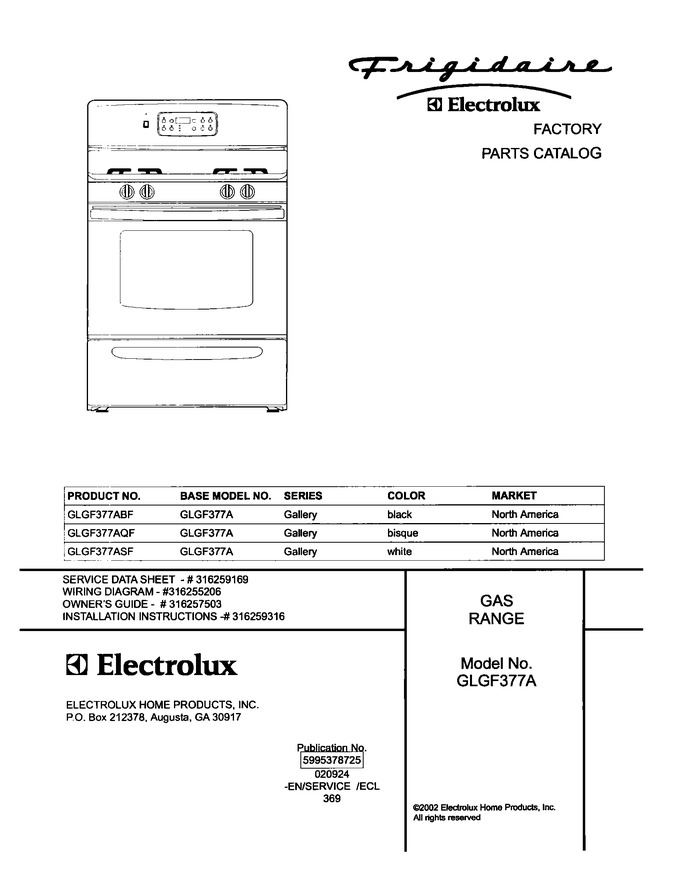 Diagram for GLGF377ABF