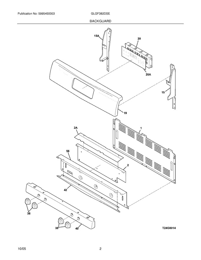 Diagram for GLGF382DSE